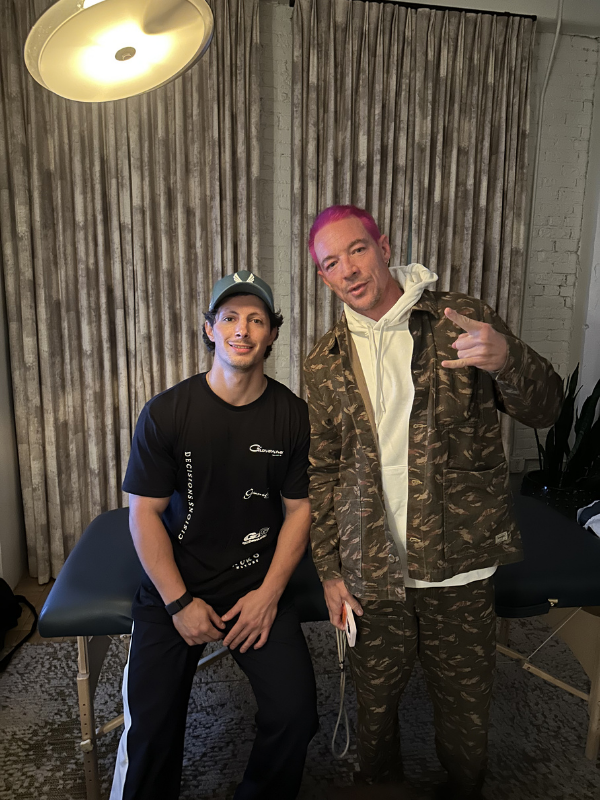 Eddie after session with Diplo.